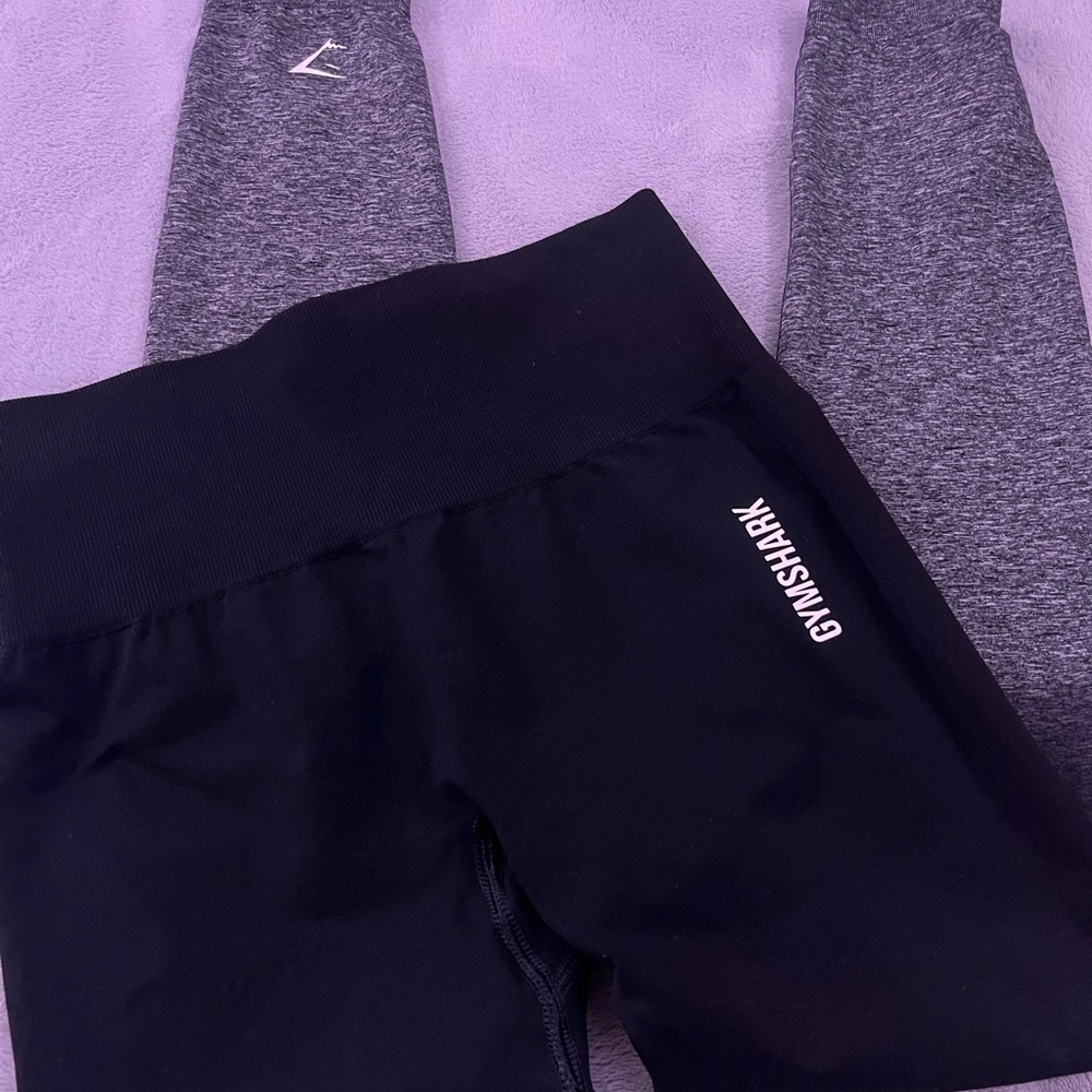 Gymshark gray and black leggings